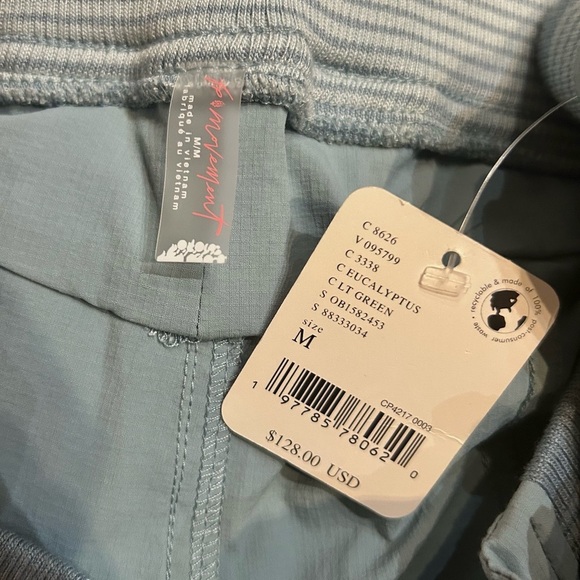 FP Movement Cascade Flare Pants Sz M Cargo Blue Stretch Mid Rise Athletic Pants - Picture 8 of 9